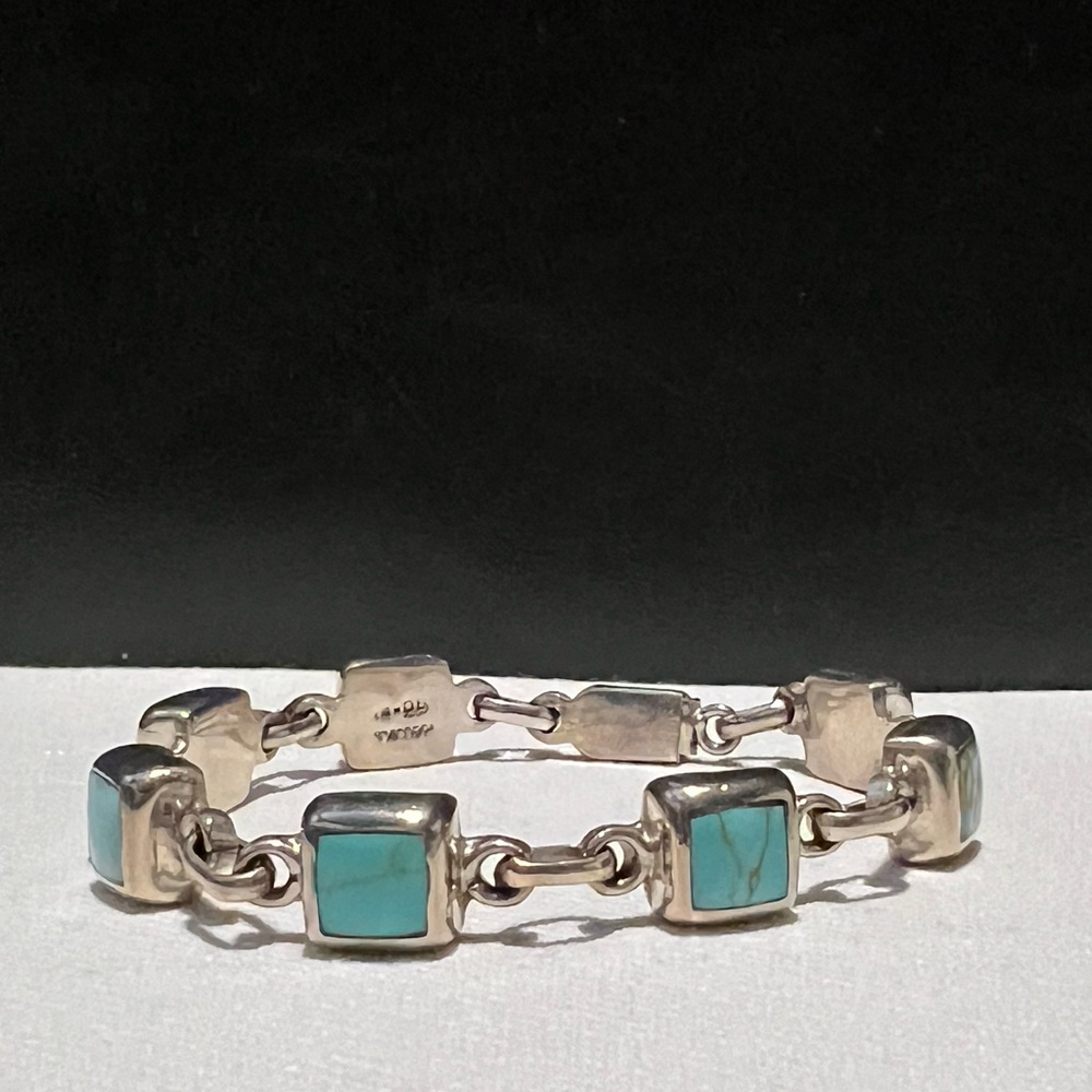 Silver and Turquoise Bracelet